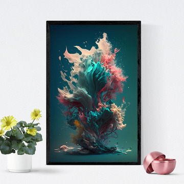 Color Splash Digital Wall Art