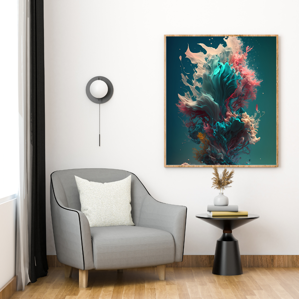 Color Splash Digital Wall Art